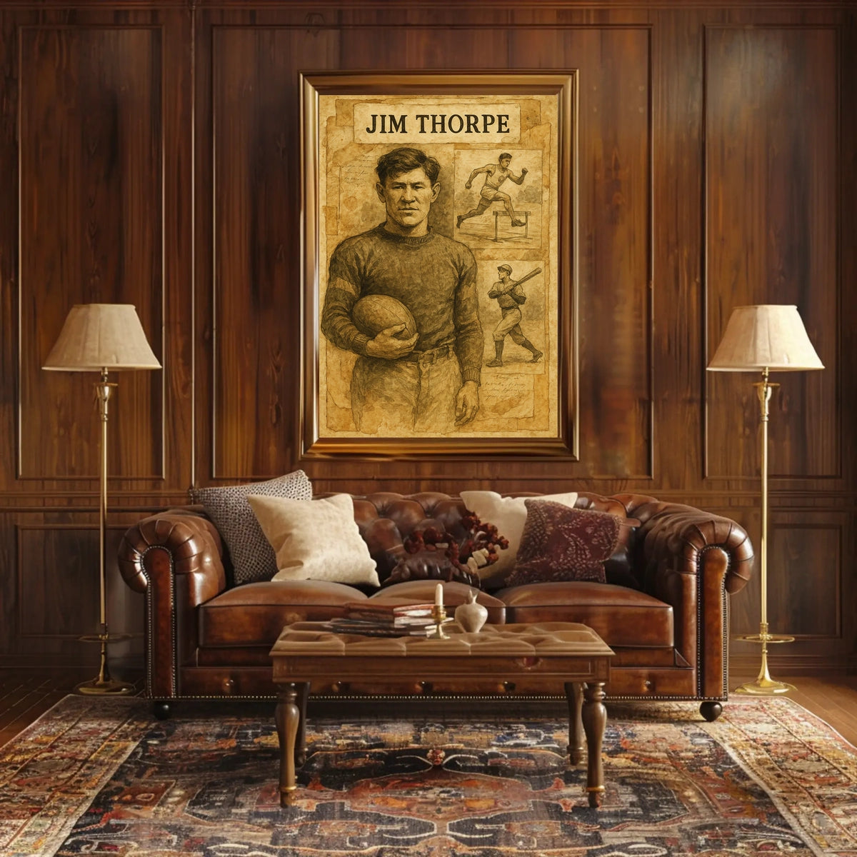 Jim Thorpe Legendary Athlete Poster