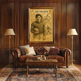 Jim Thorpe Legendary Athlete Poster