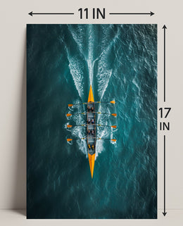 Rowing In Harmony Poster PosterGoat