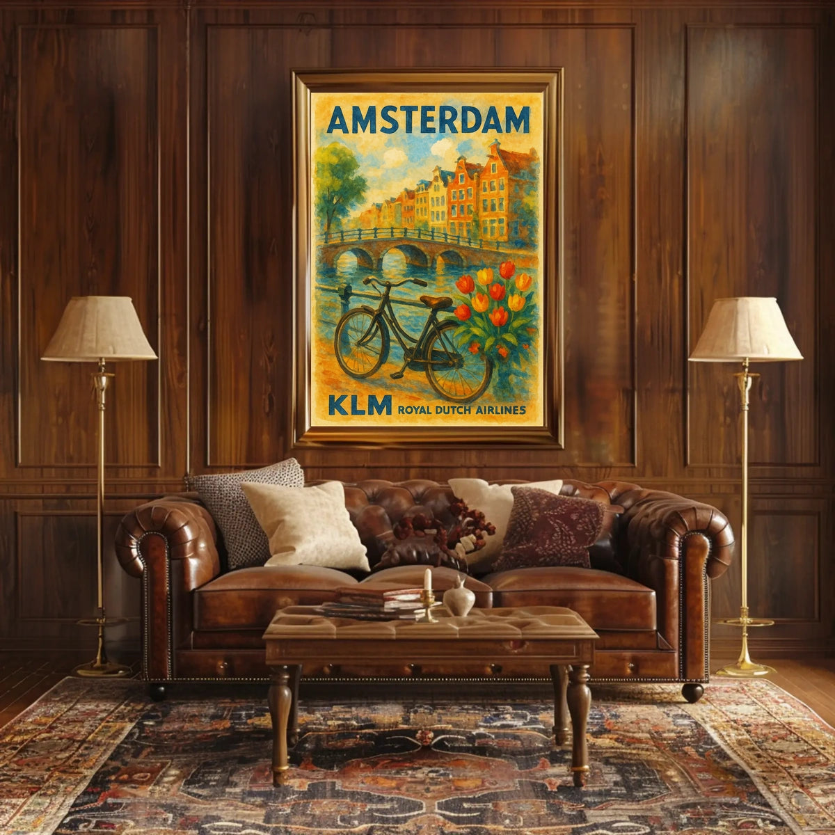 Amsterdam Travel Poster