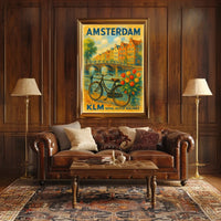 Amsterdam Travel Poster