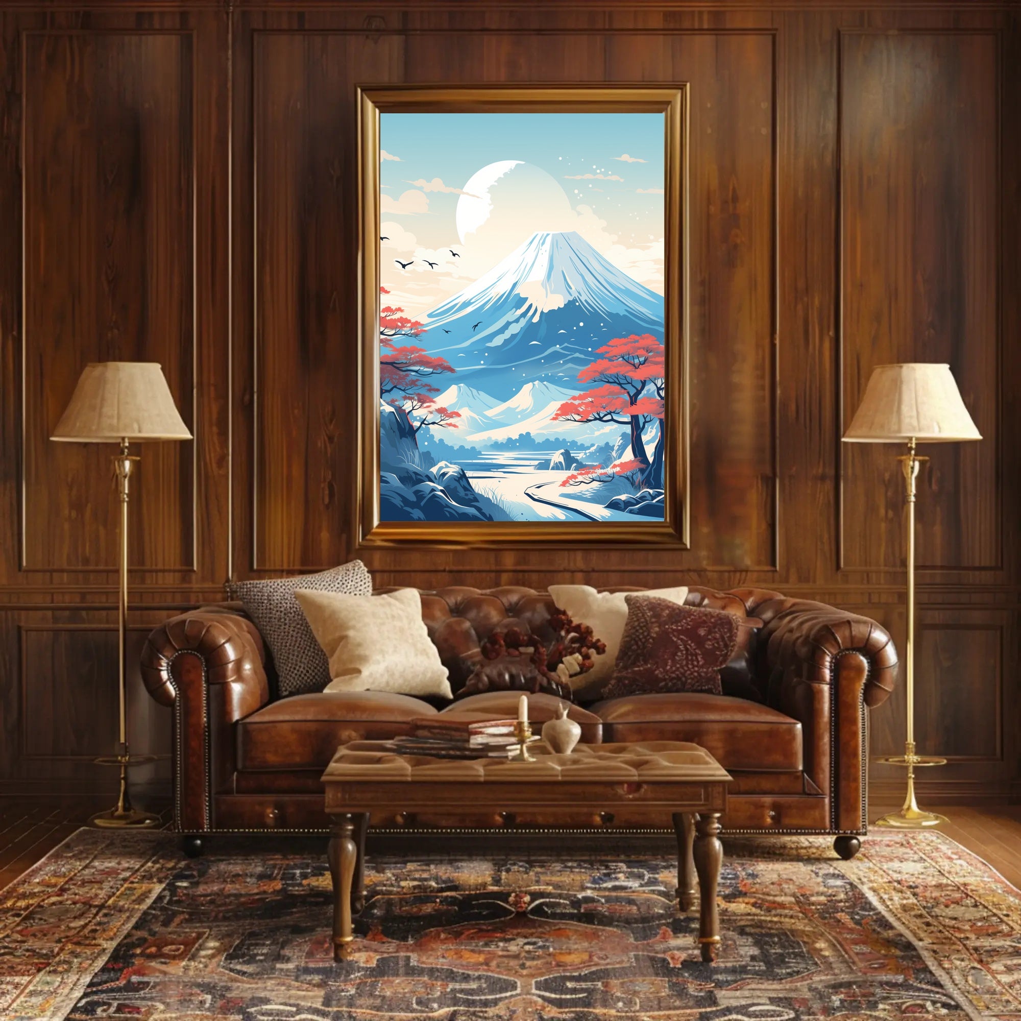 Tranquil Mountain Landscape Poster