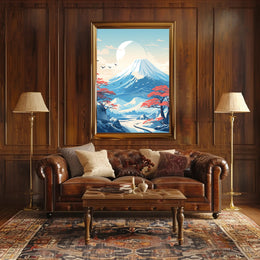 Tranquil Mountain Landscape Poster