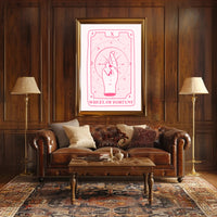 Wheel of Fortune Tarot Art Print - Abstract or Artistic Poster PosterGoat