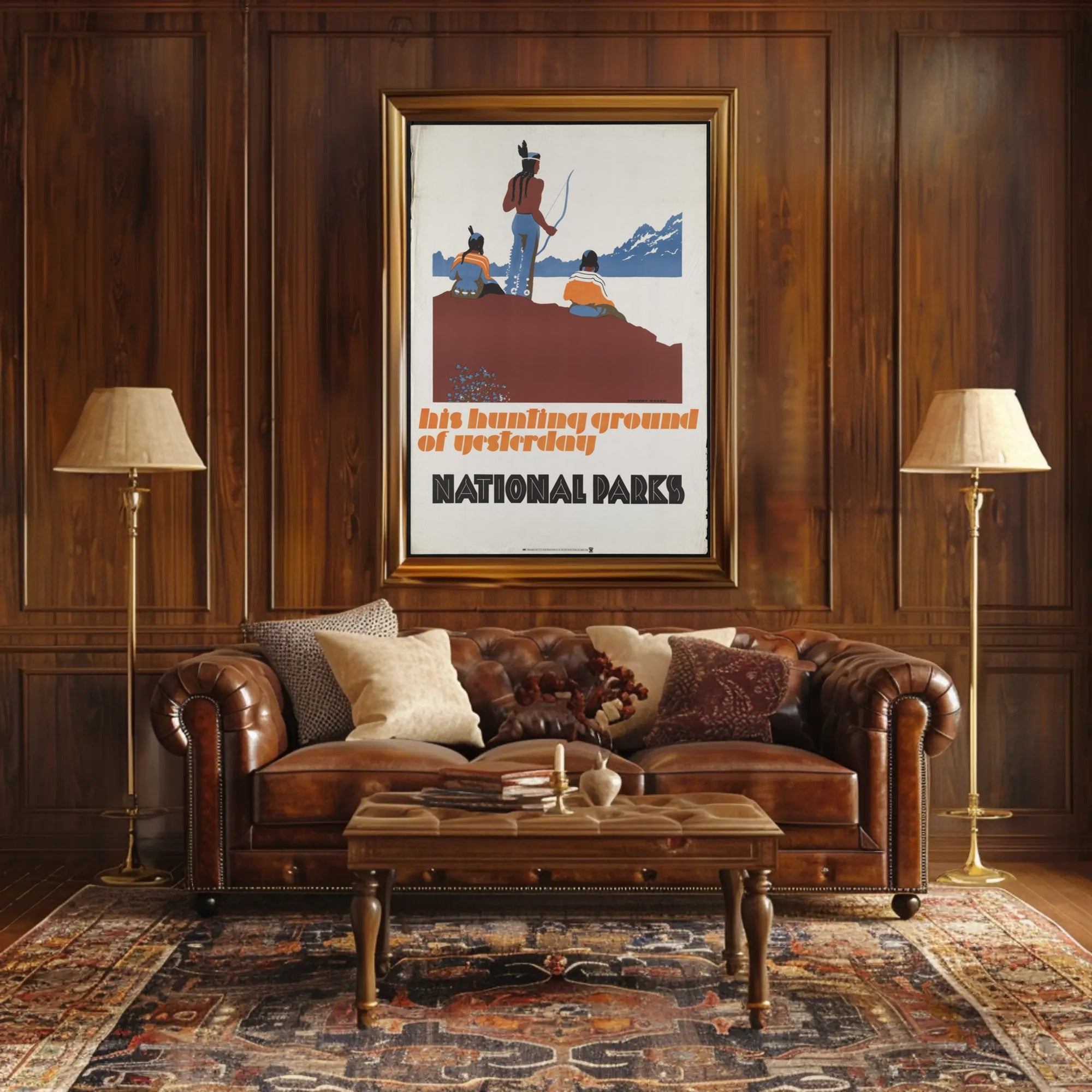 National Parks Tribute Vintage Travel Poster Print
