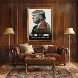Donald Trump 47th President of the United States Reflections Poster