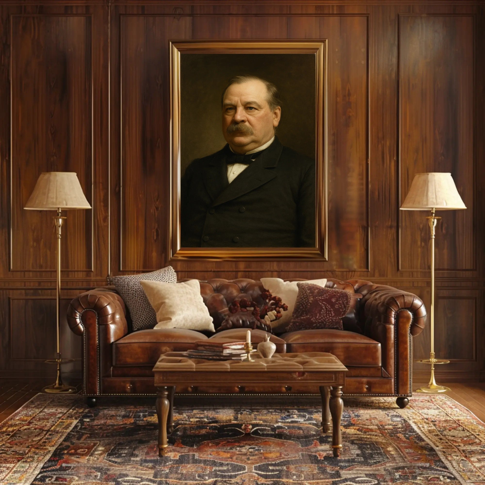 Dignified Formal Portrait Art Classic Historical or Presidential Poster