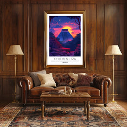 Chichen Itza Majestic Scene Cultural or Heritage Poster
