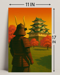 Samurai at Sunset Poster PosterGoat
