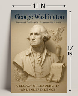 George Washington 1st President Poster PosterGoat