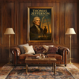 Thomas Jefferson And The Gateway Arch Poster