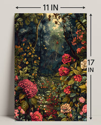 Enchanted Forest Garden William Morris Art Poster