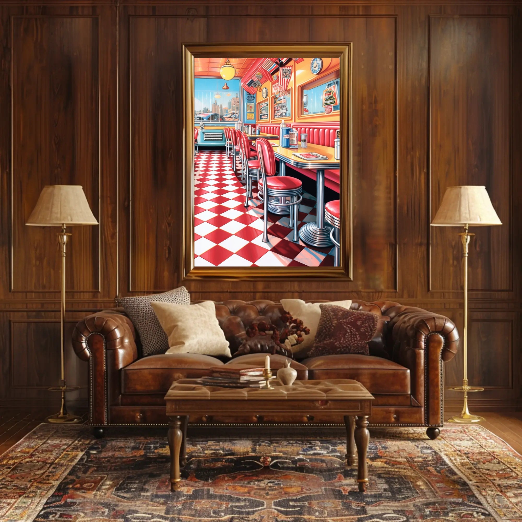 Nostalgic Diner Vibes Poster