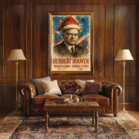 Herbert Hoover 31st President of the United States Christmas SeriesPoster