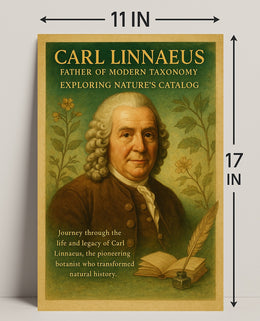 Carl Linnaeus Father of Modern Taxonomy Poster PosterGoat