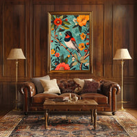Vibrant Nature Wall Art Print with Flowers