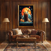 Cosmic Beverage Adventure Poster