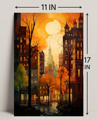 Autumn In The City Poster