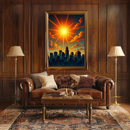 Radiant Cityscape Poster