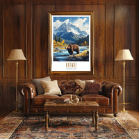Katmai National Park Scenic Poster Wall Art Print