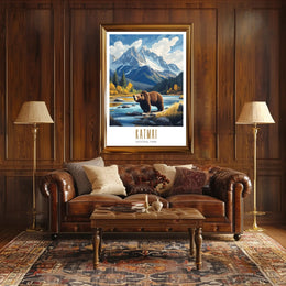 Katmai National Park Scenic Poster Wall Art Print