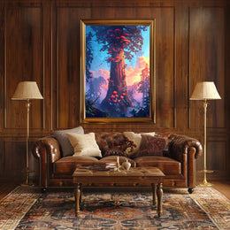Enchanted Forest Tower Poster