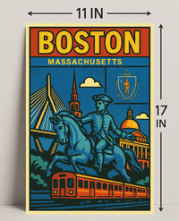 Boston A Celebration of History and Modernity Poster PosterGoat