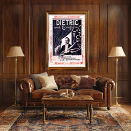 Dietric and Company Vaudeville Vintage Advertisement Poster
