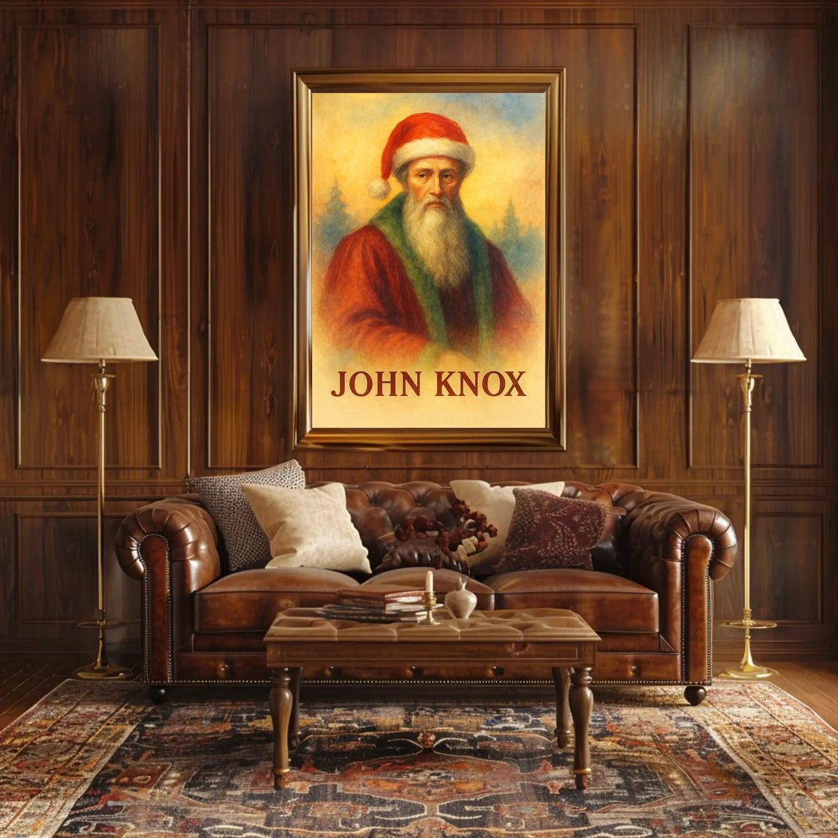John Knox Santa Claus Parody Historical Poster