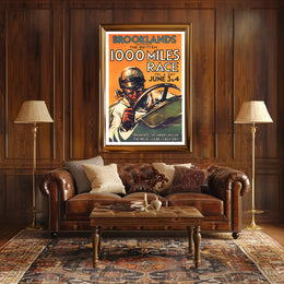 The British 1000 Miles Race at Brooklands Poster
