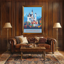Neuschwanstein Castle Enchantment Travel Poster