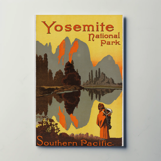 Yosemite National Park 1921 Vintage Travel Art Print Poster