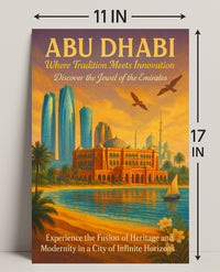 Abu Dhabi: Fusion of Tradition and Innovation Urban Poster