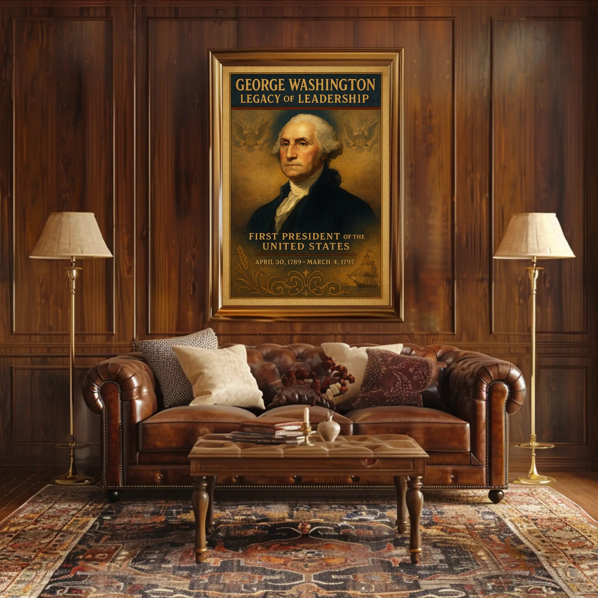 George Washington 1st President Poster PosterGoat