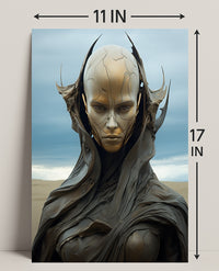 Futuristic Sentinel Poster