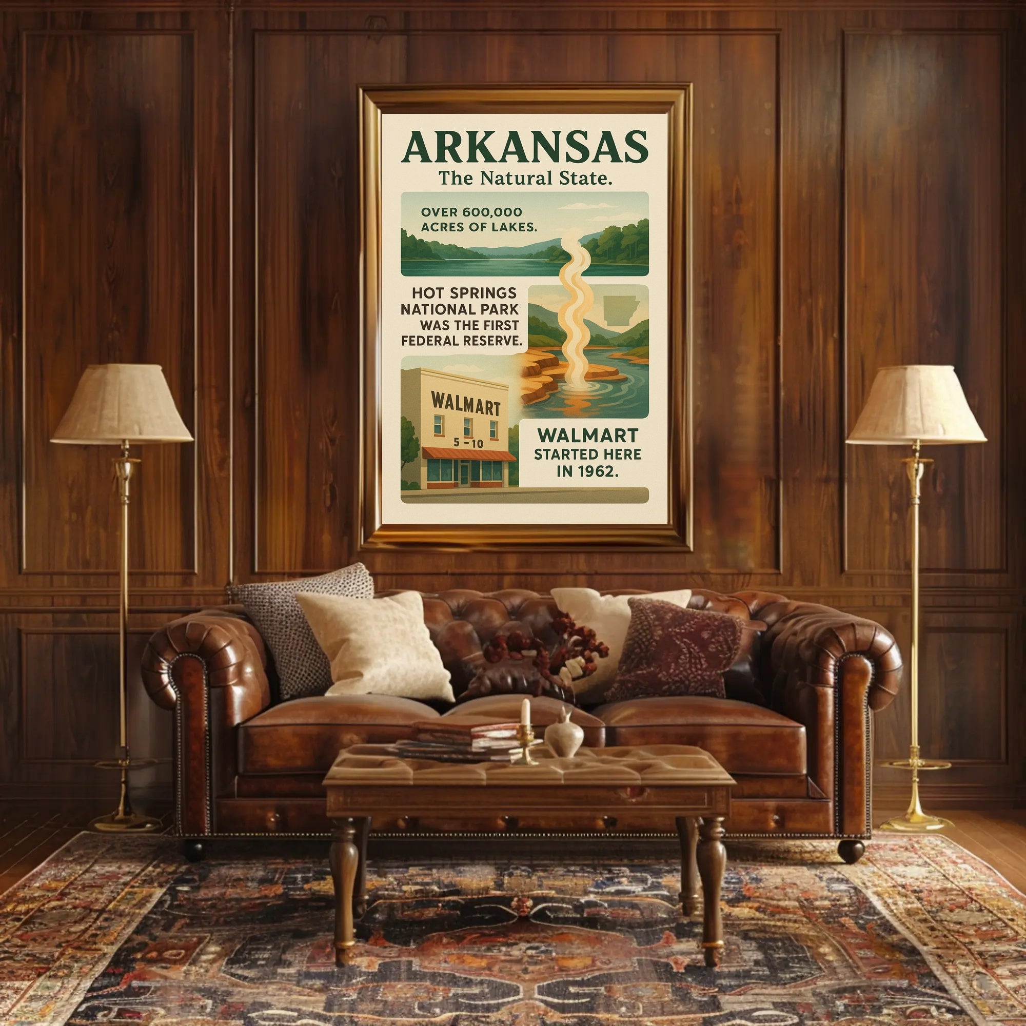 Arkansas The Natural State Poster