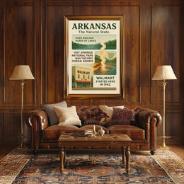 Arkansas The Natural State Poster