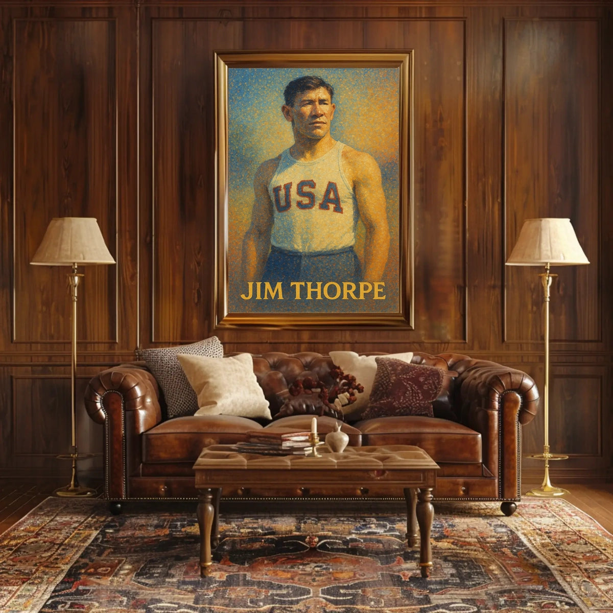 Jim Thorpe American Athlete Poster