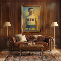 Jim Thorpe American Athlete Poster