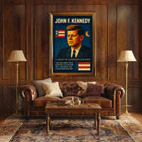 Kennedy Legacy Vintage Patriotic Poster: Leadership & Hope