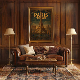 Paris, France The Heart of Romance Poster