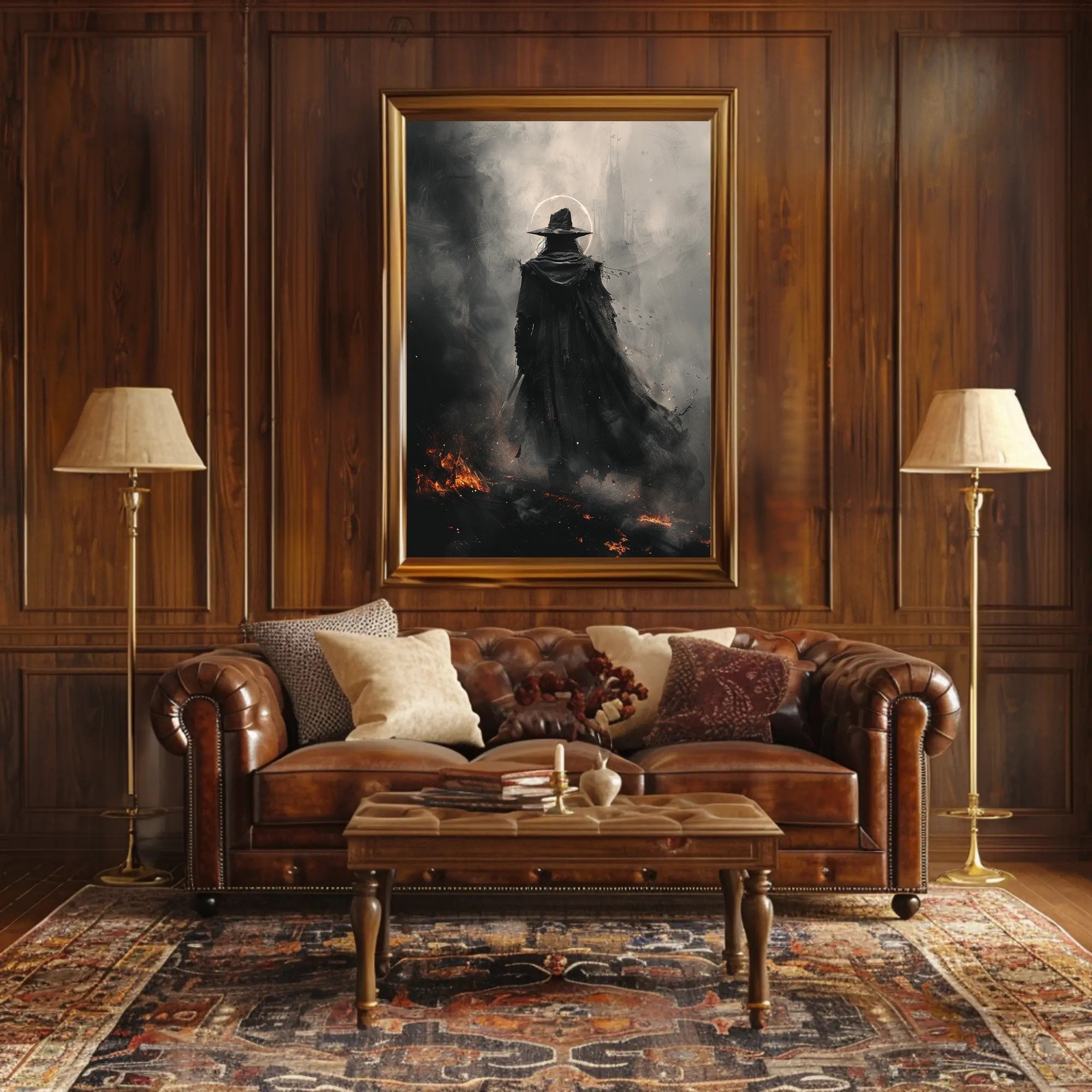 The Enigmatic Wanderer Art Print Poster for Home Decor and Travel Enthusiasts PosterGoat