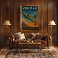 Northrop N-1M 1940 Aviation Art Poster Print
