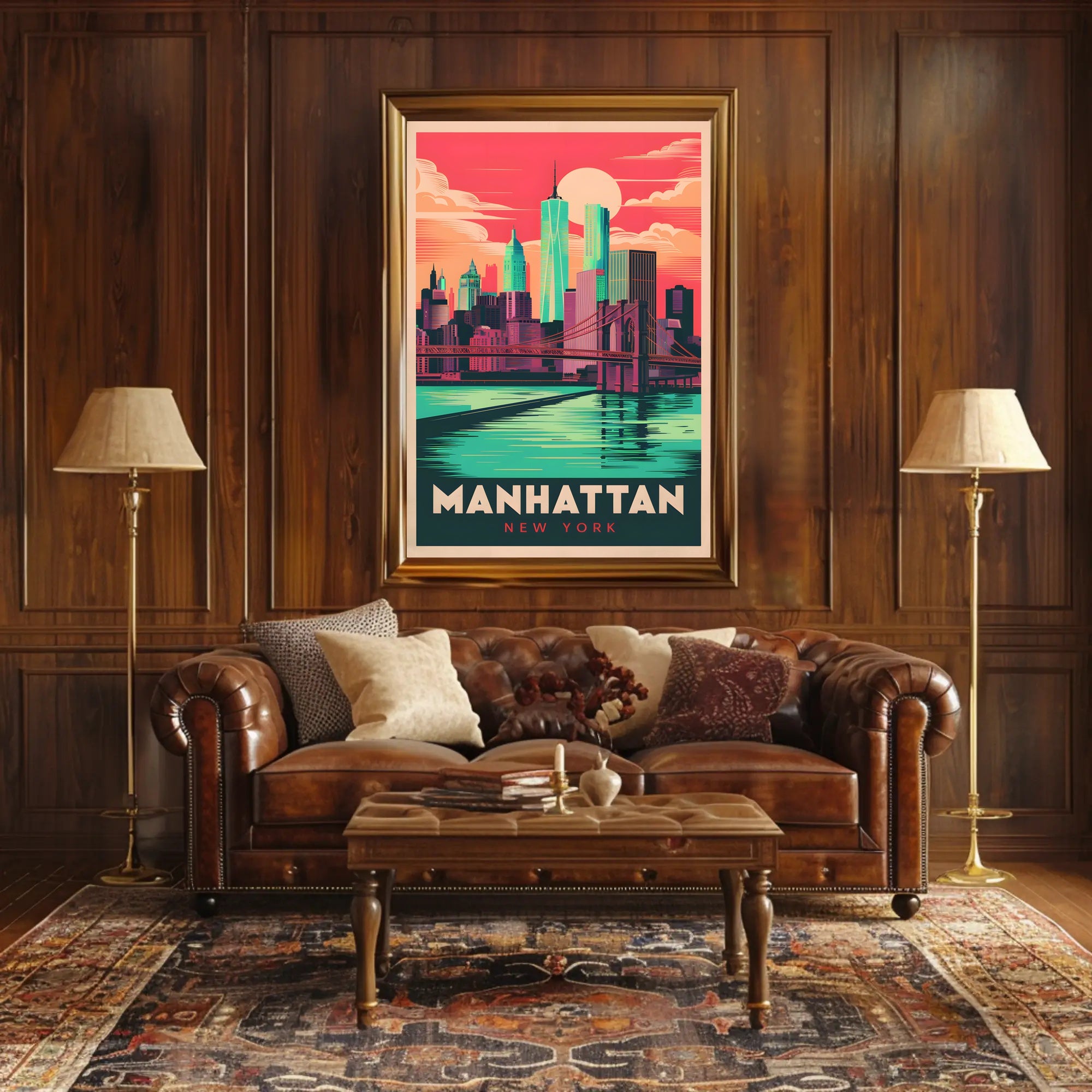 Manhattan Skyline Poster