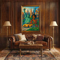 Vibrant New York City Poster For Urban Art Lovers Decor