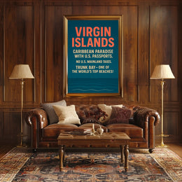 Virgin Islands Caribbean Paradise Poster