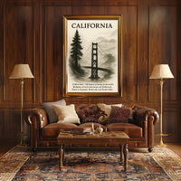 California The Golden State Poster PosterGoat