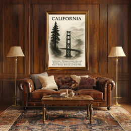 California The Golden State Poster PosterGoat