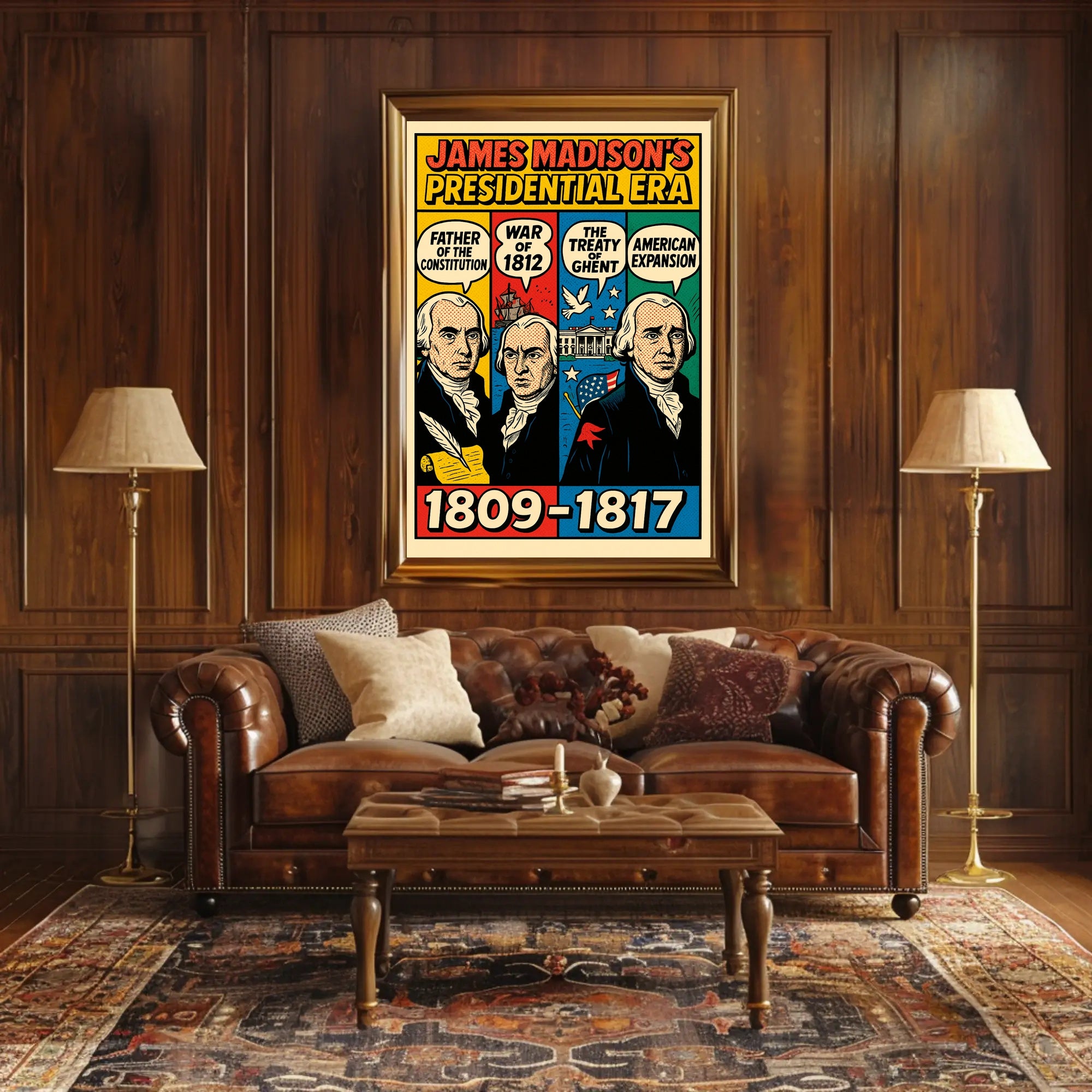 James Madison's Presidential Era Poster PosterGoat