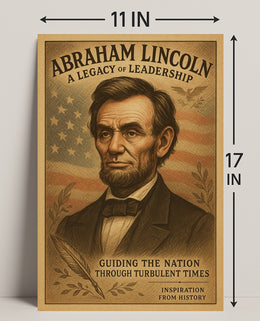 Abraham Lincoln Vintage Art Historical or Presidential Poster